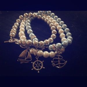 At sea stackable bracelet.